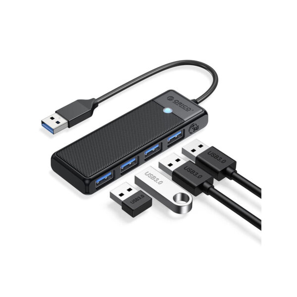 ORICO USB HUB 3.0 4 PORTS PAPW4A-U3-015-BK-EP BLACK COLOR