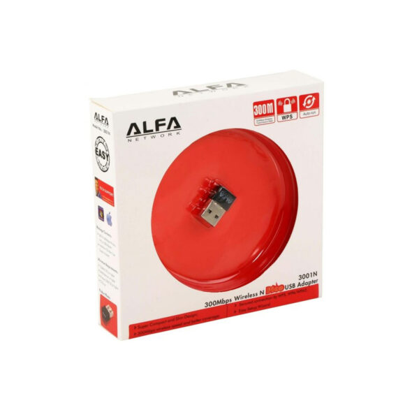 Alfa WiFi USB Adapter Mini 300 Mbps – High-Speed Wireless Connectivity in a Compact Design