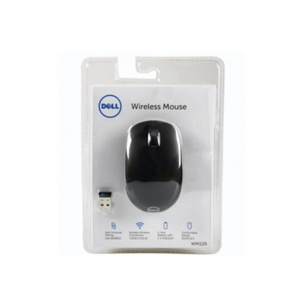 Dell WM126 Optical Wireless Mouse - Black