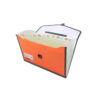 plastic expanding bag file folder, 13 pocket document organizer, A4 expanding file folder, multi-section document storage, office supplies at MH Shopping Mall