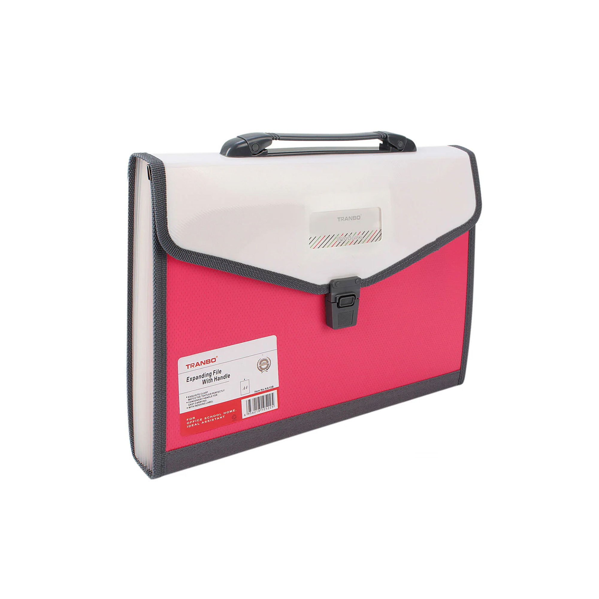 plastic expanding bag file folder, 13 pocket document organizer, A4 expanding file folder, multi-section document storage, office supplies at MH Shopping Mall