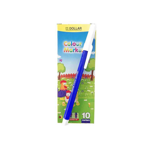 Dollar Colour Marker – Pack of 10 (Blue & Black) - Image 2