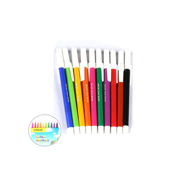 Dollar Colour Markers – Pack of 10