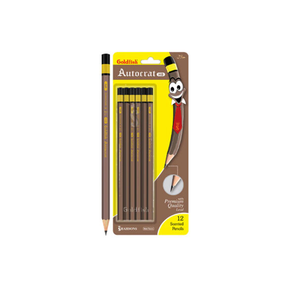 Goldfish Autocrat HB Lead Pencil - Pack of 12 | Smooth & Precise Writing