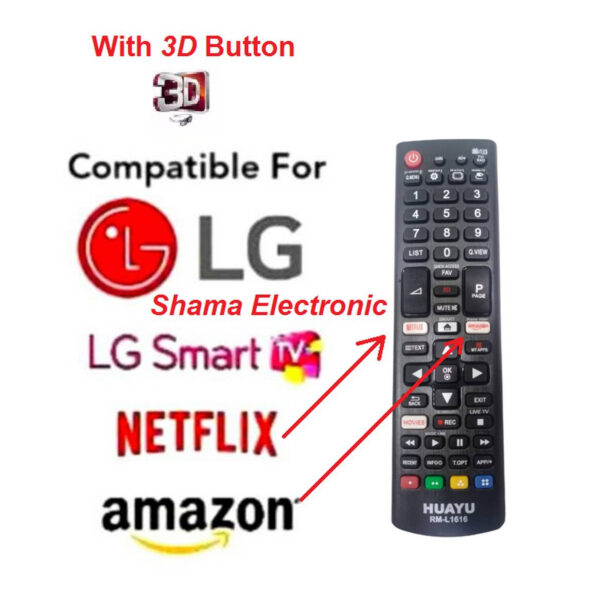 LG Universal Remote for LED & LCD TV RM-L1162 – Reliable and User-Friendly Replacement