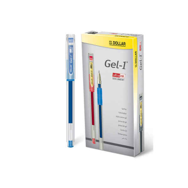 Dollar Gel-1 Ballpoint Pen Smooth Gel Ink Pen Gel Ballpoint Pen Professional Writing Pens Bold Writing Pens Comfortable Grip Pen Single Gel Pen