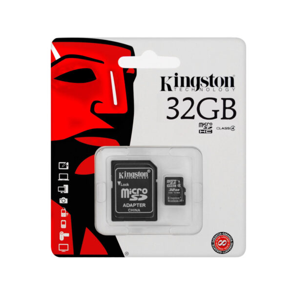 Kingston 32GB MicroSD Card – Waterproof, Shockproof, Temperature Proof & X-Ray Protection, High-Speed Storage for Smartphones, Tablets, and Cameras