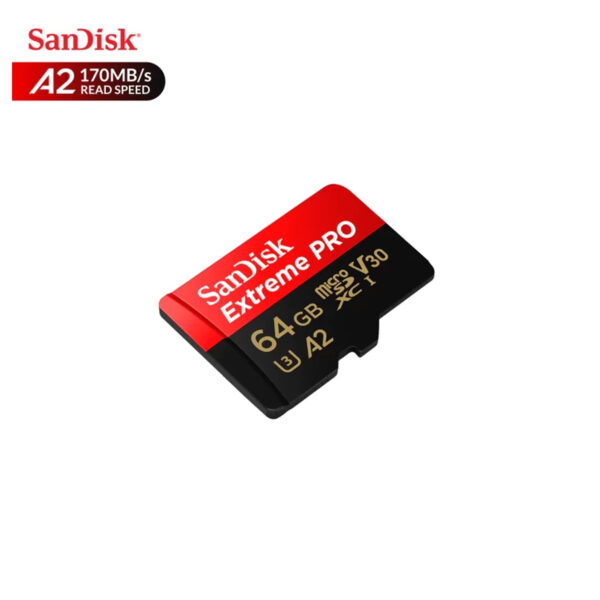 SanDisk Extreme Pro 64GB SD Card MicroSDHC UHS-I – High-Speed, 4K UHD Ready, Durable Memory Card