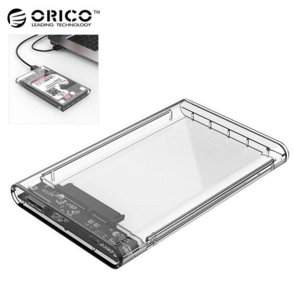 ORICO Transparent 2.5" HDD/SSD Enclosure – USB 3.0, Model 2139U3-CR