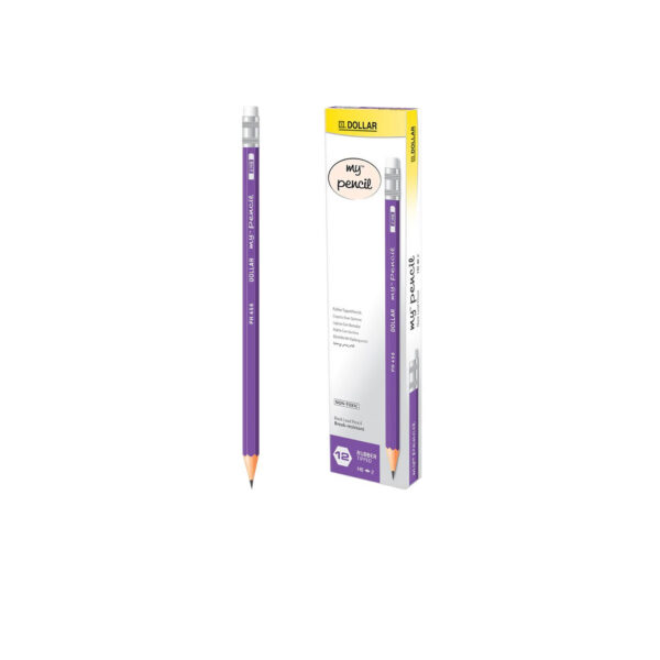 Dollar My Pencil PT 222 with Eraser – Pack of 12 - Image 4